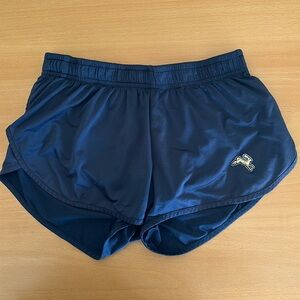 Navy Tracksmith Split Shorts